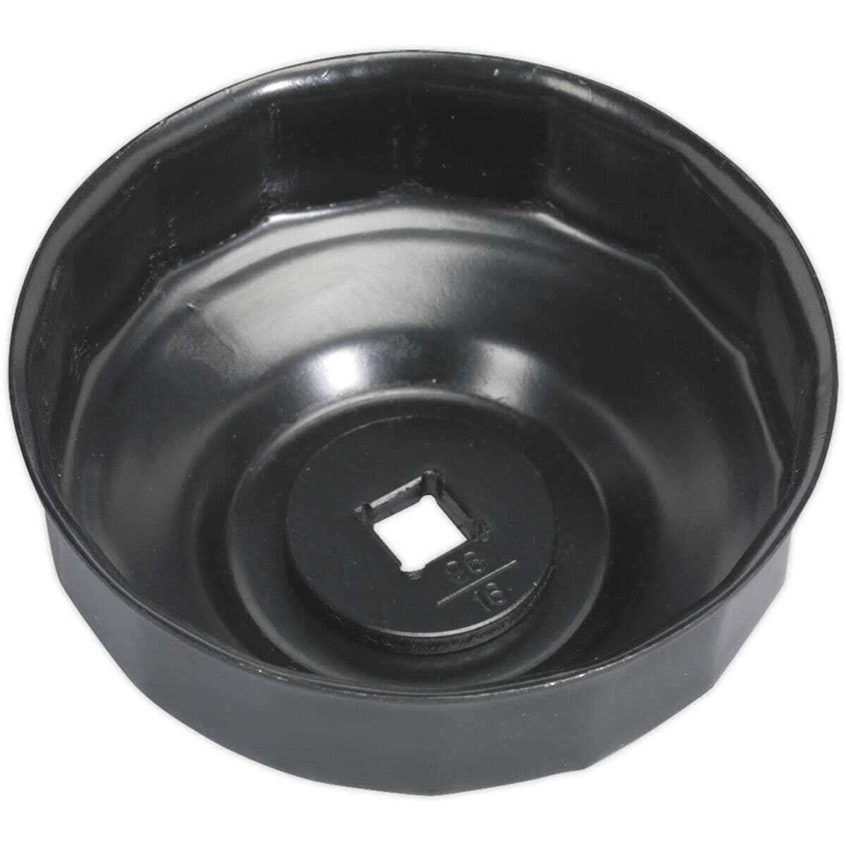 86mm Oil Filter Cap Wrench 16 Flutes 3 8" Sq Drive Low Profile Design