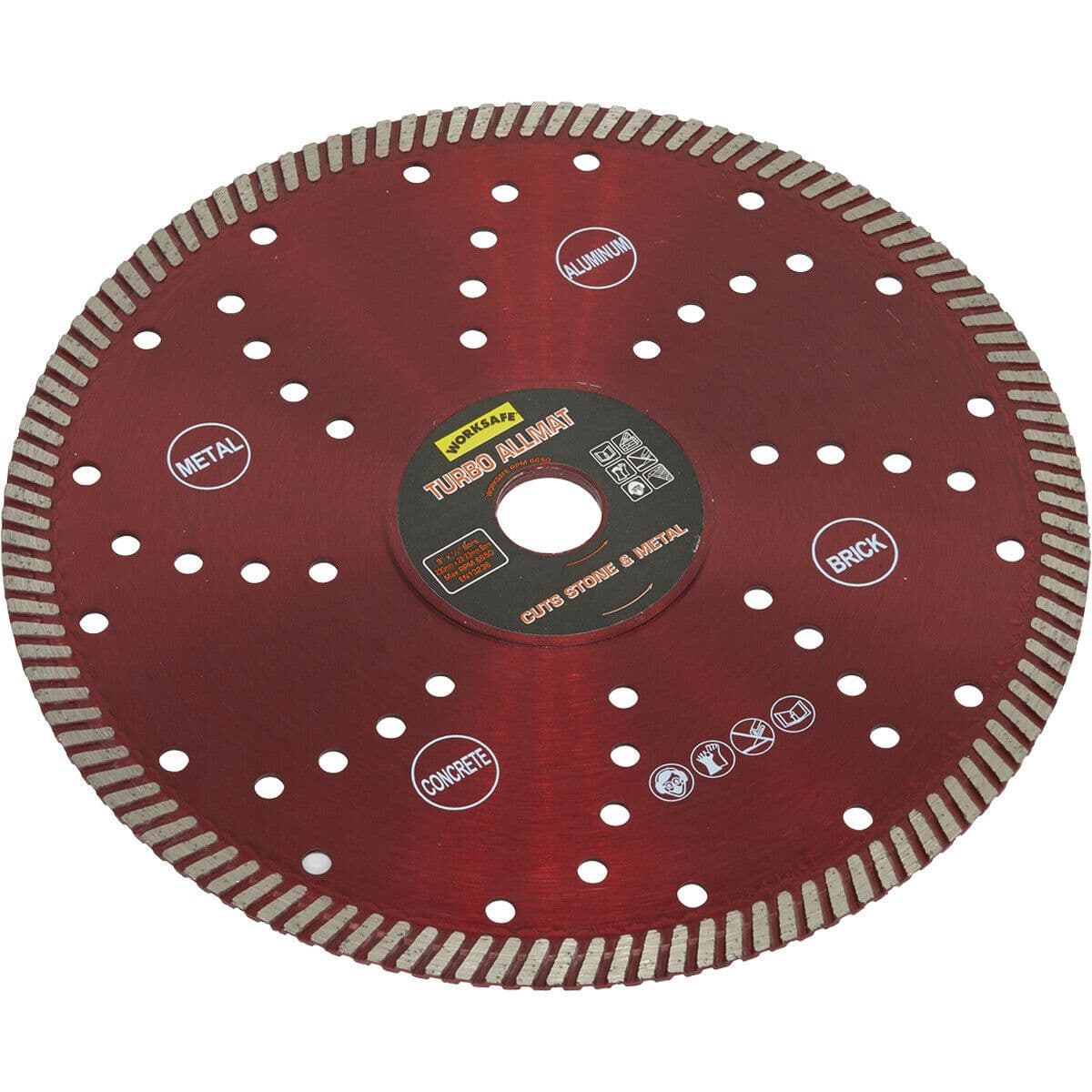 Turbo Allmat Diamond Blade 230mm Diameter 22mm Bore Concrete & Metal
