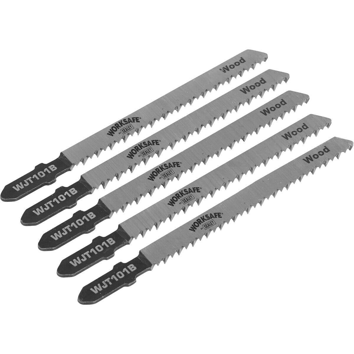 5 PACK 75mm Chrome Vanadium Steel Jigsaw Blade 10 TPI Wood Plastics