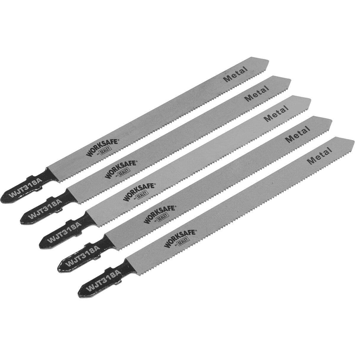 5 PACK 105mm Bi-Metal Jigsaw BLADE - 21 TPI - Wavy Set Teeth Metal Saw Blade