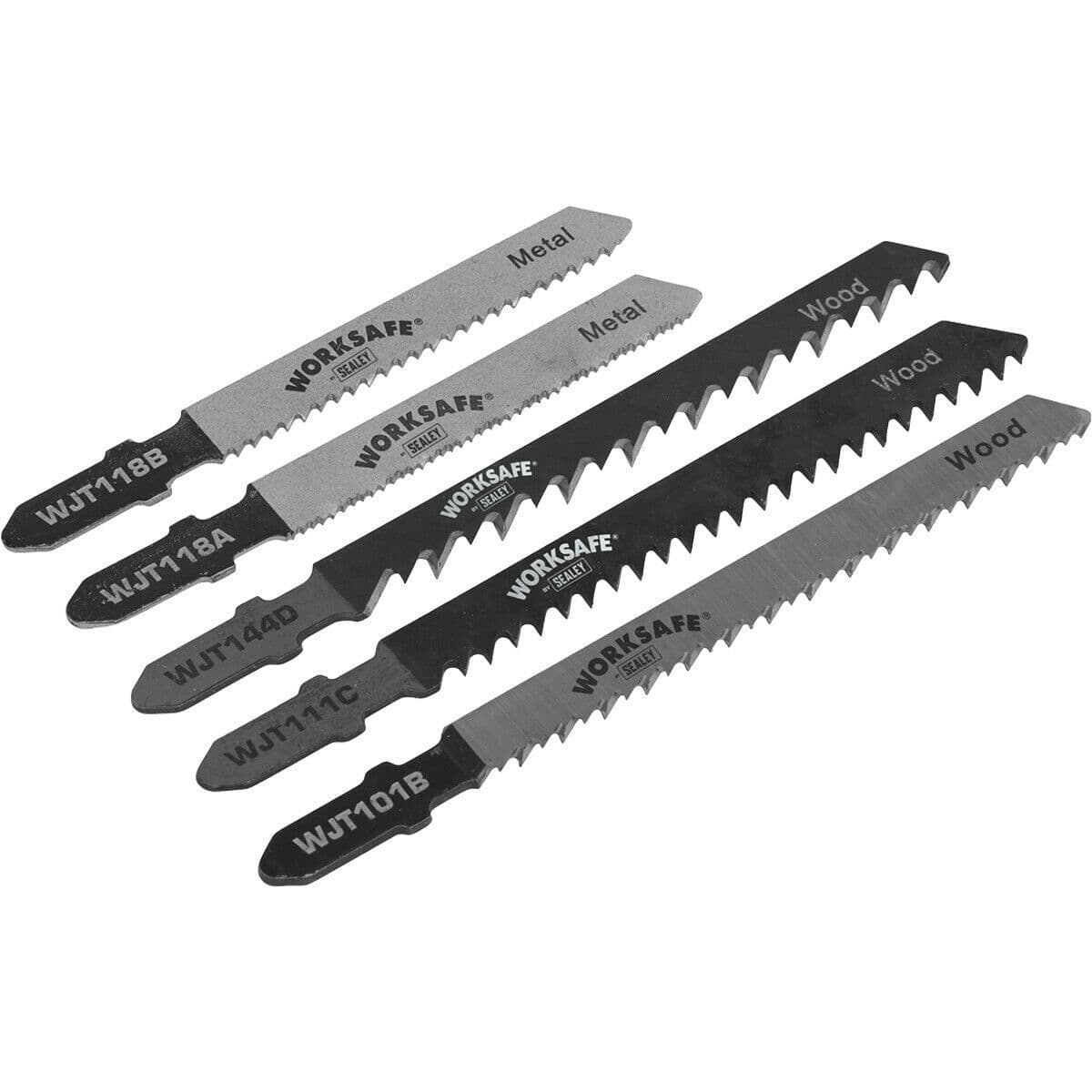 5 PACK Jigsaw Blades 75mm wood & Plastic 55mm Steel & Sheet Metal
