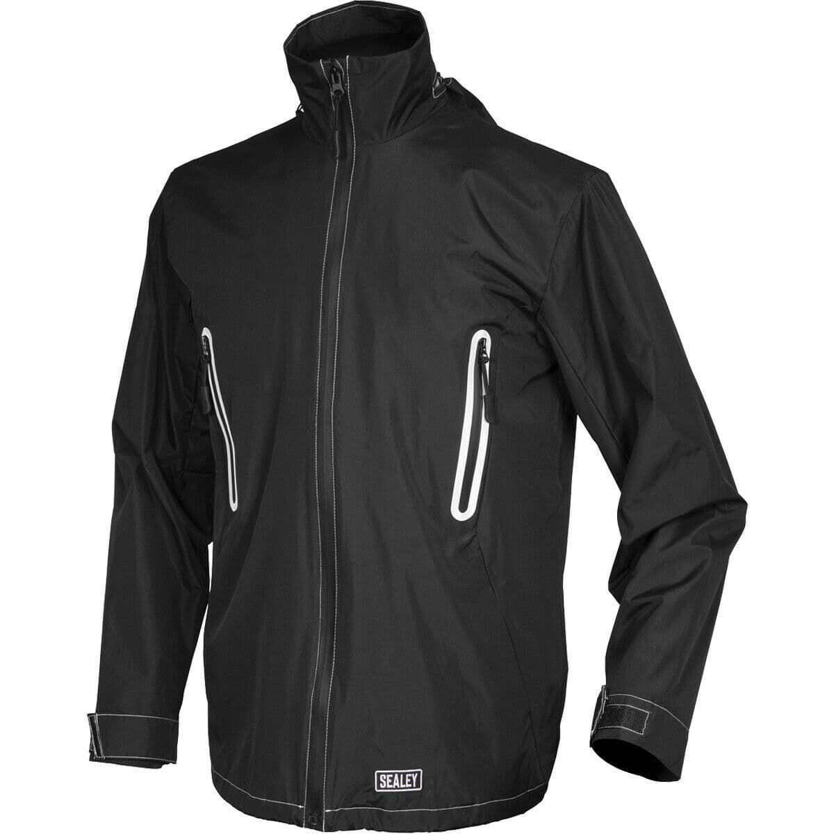 5V Heated Rain Jacket Carbon Fibre Heating Elements Medium Waterproof