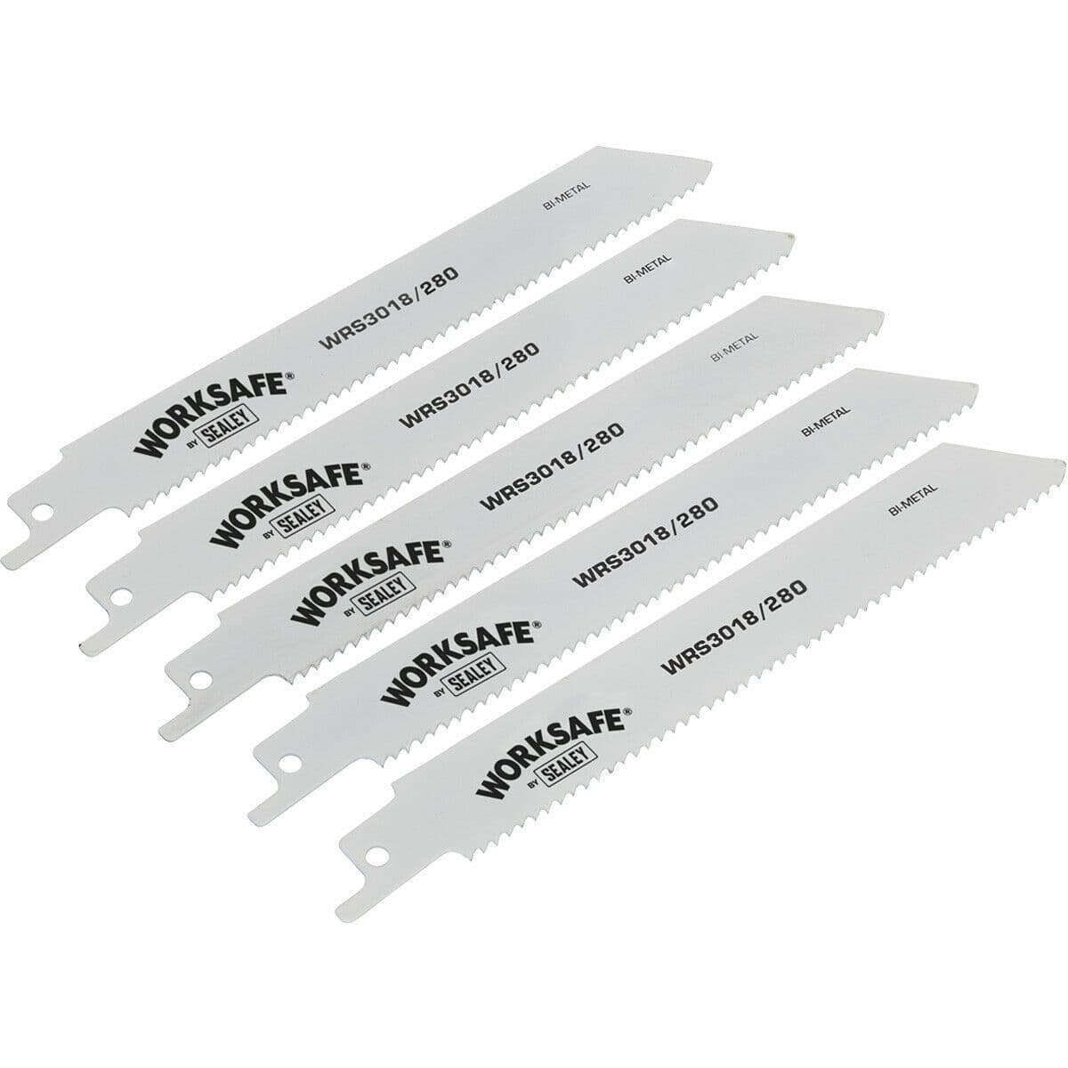5 PACK 280mm Reciprocating Saw Blade 10 TPI Suitable Iron Steel Pipes
