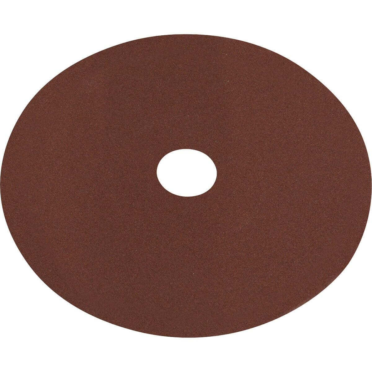 25 PACK 115mm Fibre Backed Sanding Discs 120 Grit Aluminium Oxide Round Sheet