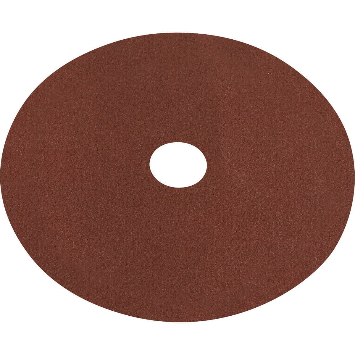 25 PACK 115mm Fibre Backed Sanding Discs 80 Grit Aluminium Oxide Round Sheet
