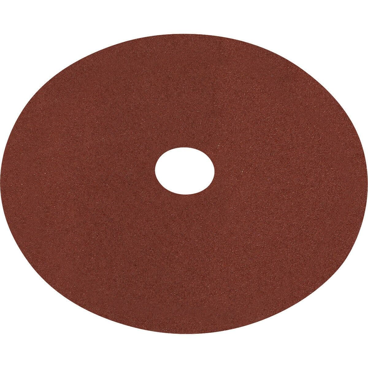 25 PACK 100mm Fibre Backed Sanding Discs 60 Grit Aluminium Oxide Round Sheet