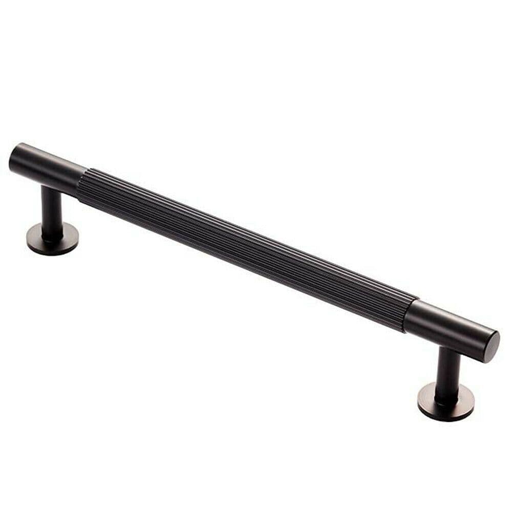 Lined Bar Door Pull Handle 190mm x 13mm 160mm Centres Matt