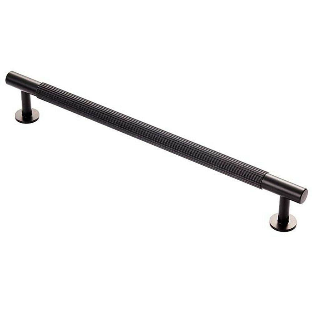 Lined Bar Door Pull Handle 274mm x 13mm 224mm Centres Matt