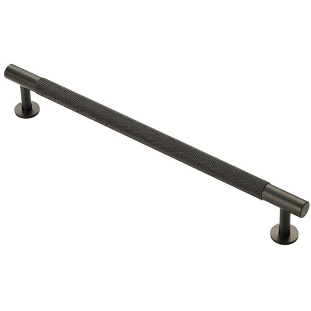 Knurled Bar Door Pull Handle 274mm x 13mm 224mm Centres Matt