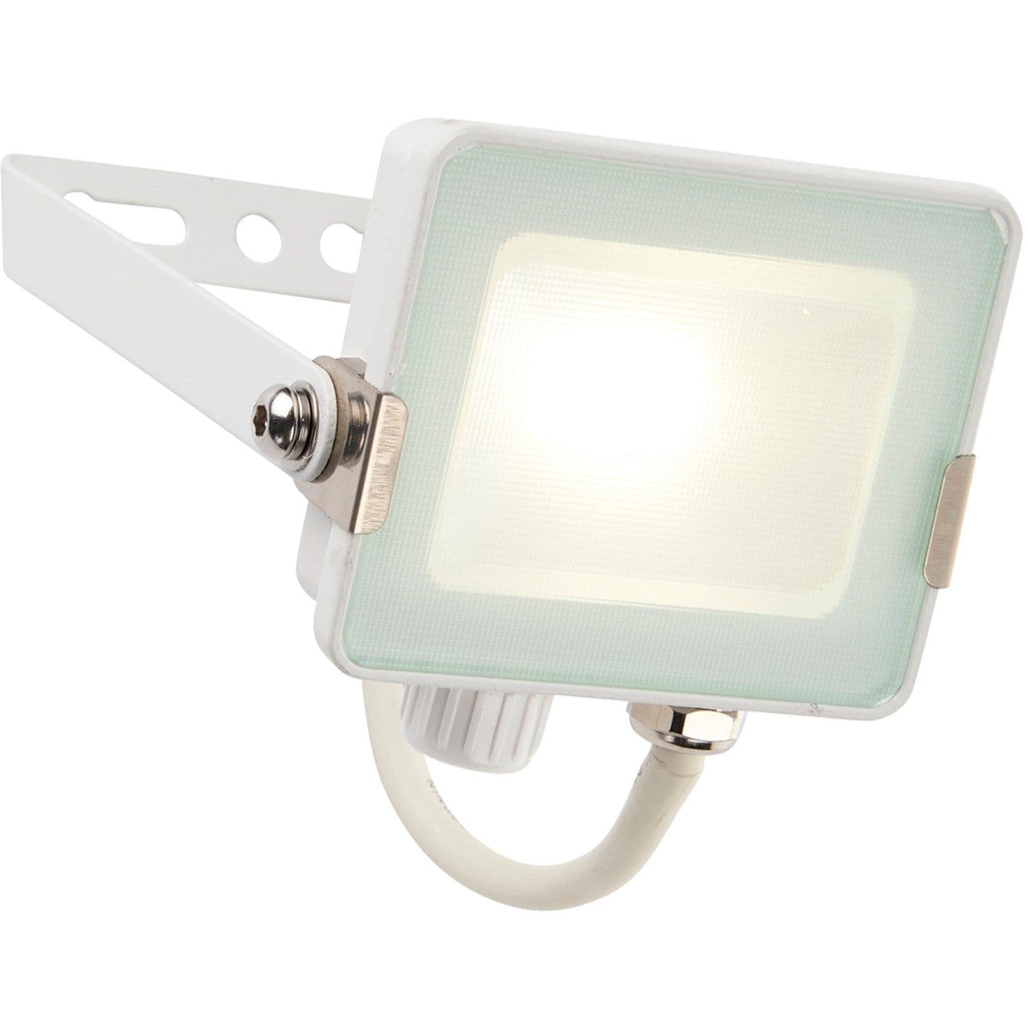 Outdoor IP65 Waterproof Floodlight 10W Cool LED Matt Aluminium