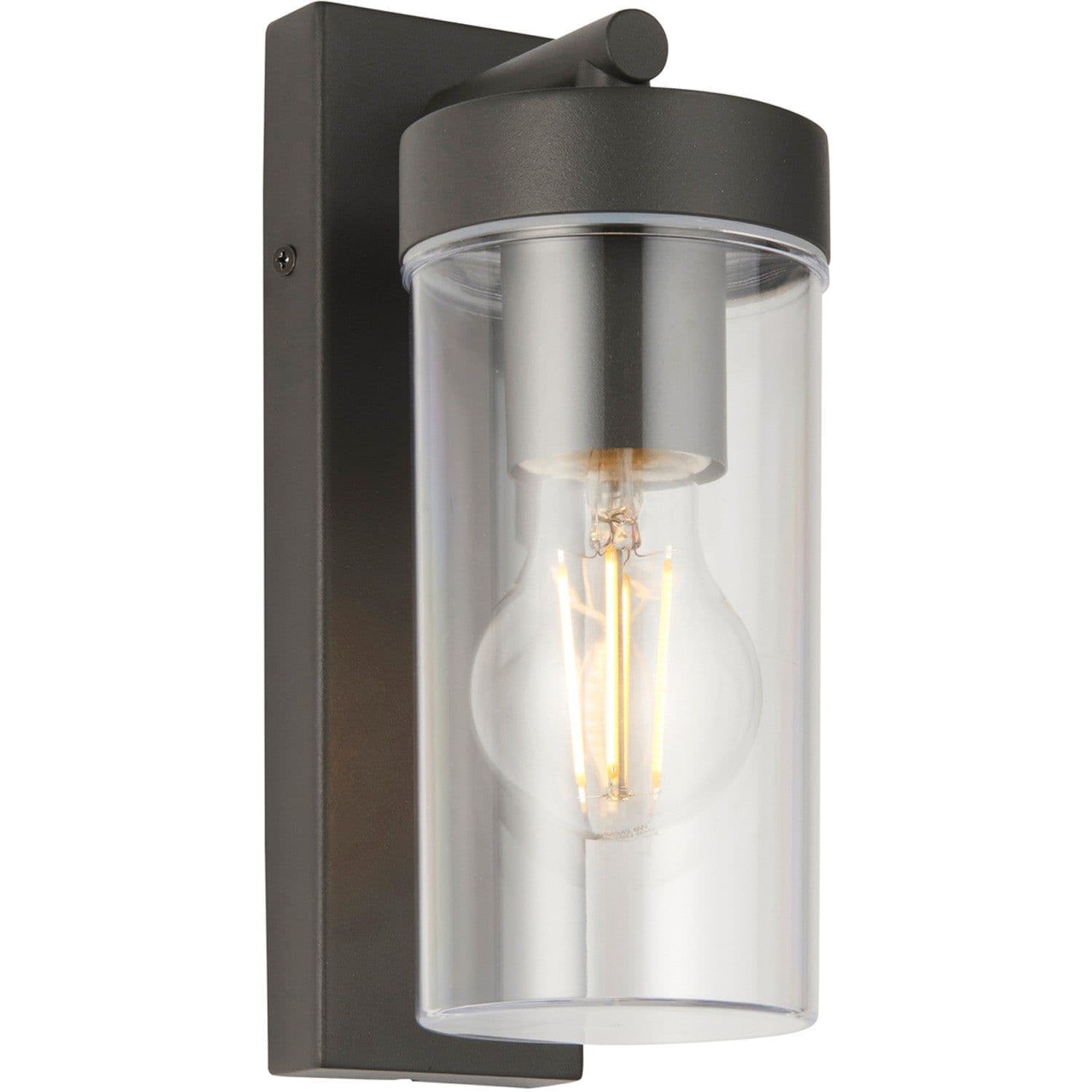 Modern Outdoor IP44 Wall Lantern Light Dimmable 15W E27 LED Stainless Steel