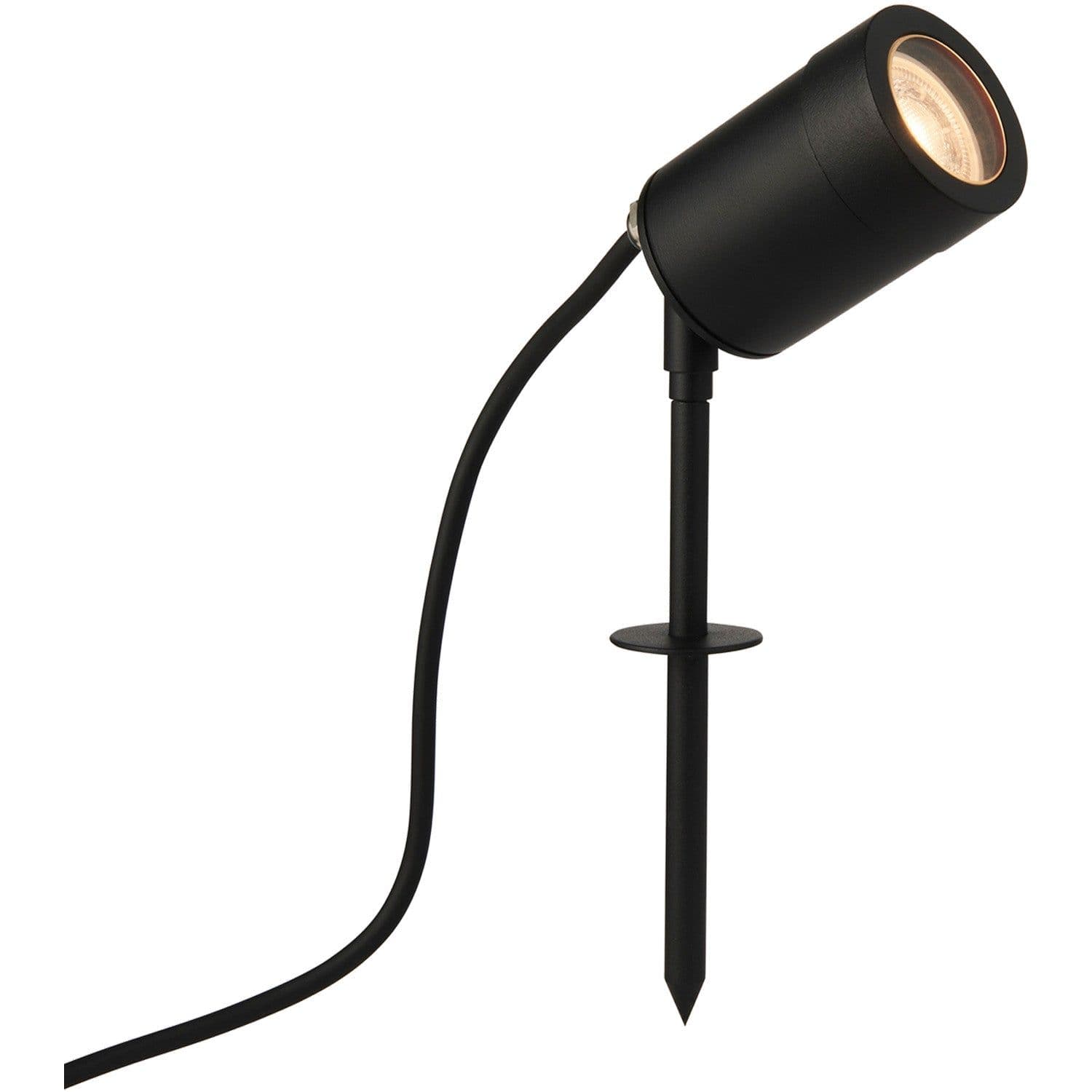 Outdoor IP65 Ground Spike Spotlight 7W GU10 LED Satin Finish