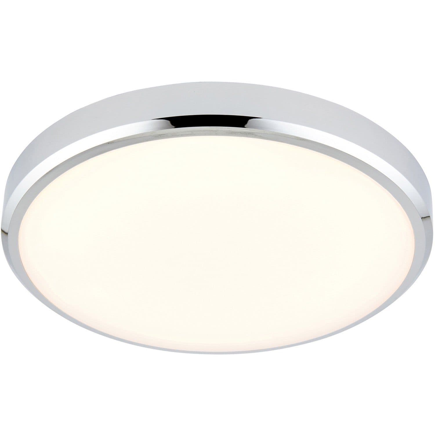 Flush Bathroom Wall OR Ceiling Function Light 15W CCT LED Module Chrome