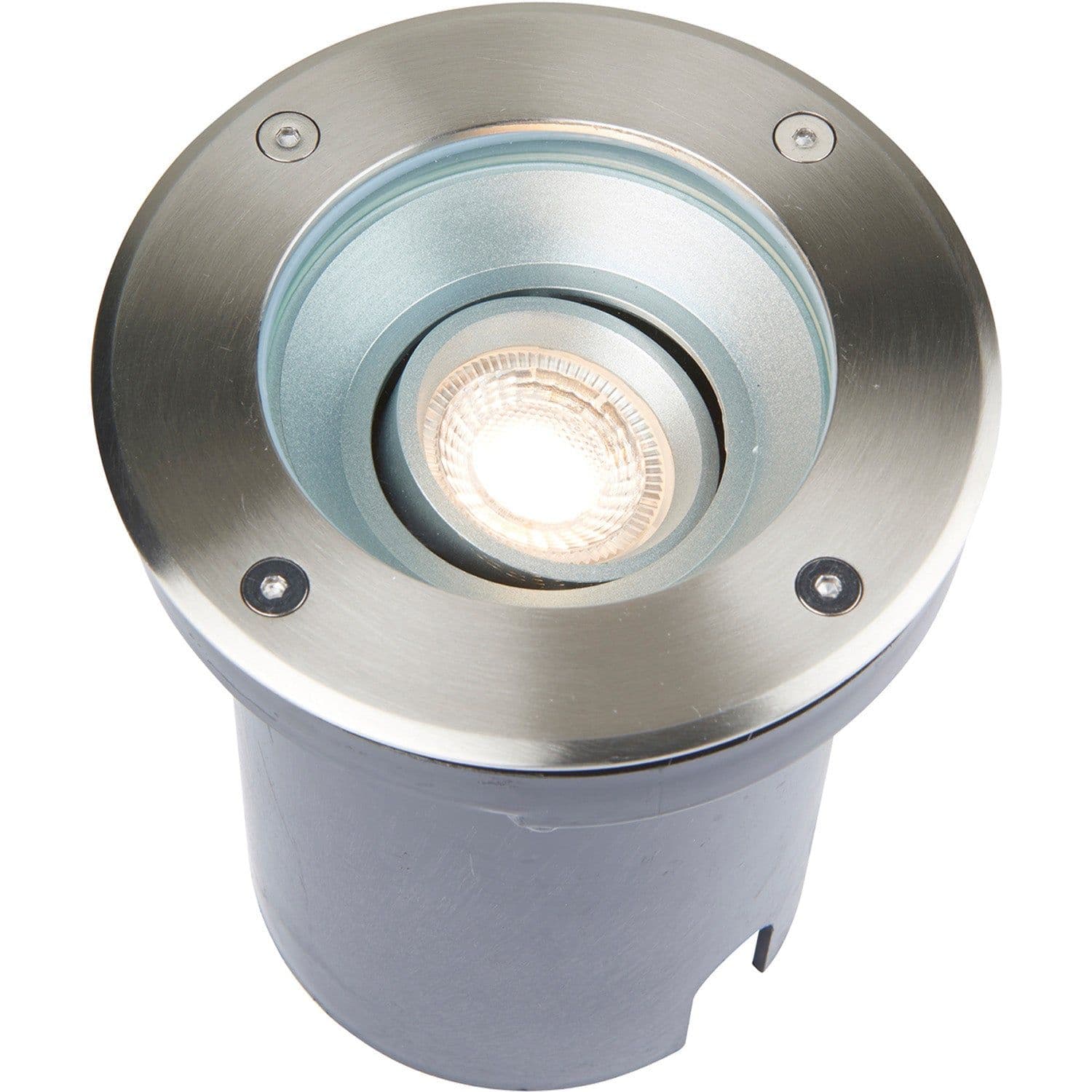 Recessed Outdoor IP67 Round Ground Light 50W GU10 Reflector Stainless Steel