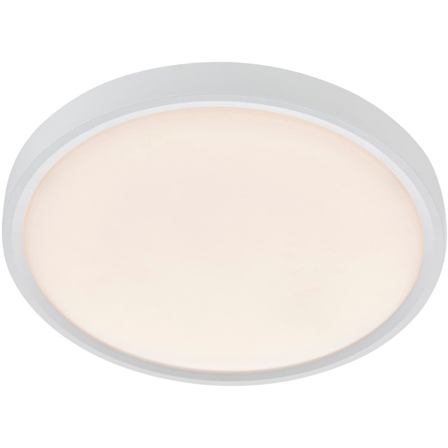 Semi Flush Bathroom Ceiling Light 12W CCT LED Module 330mm Diameter Opal