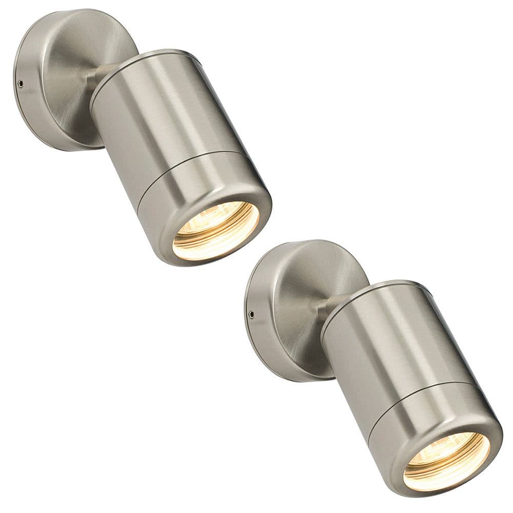 2 PACK Adjustable IP65 Spotlight 7W LED GU10 Marine Grade Stainless Steel