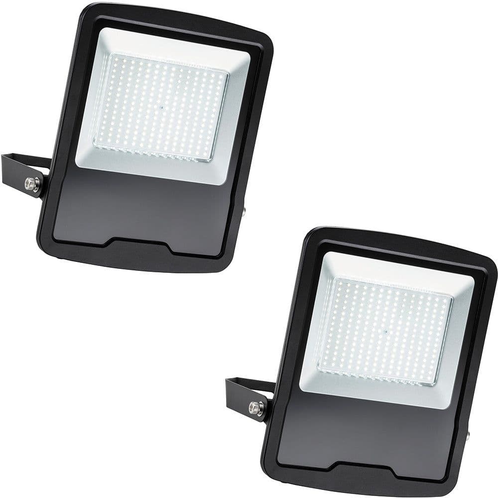 2 PACK Slim Outdoor IP65 Floodlight 150W Daylight LED High Output