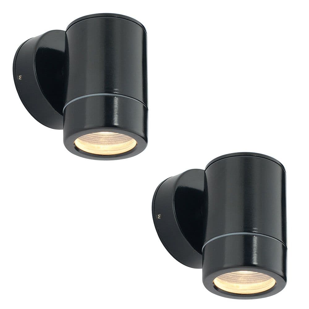2 PACK Outdoor IP65 Wall Downlight Dimmable 7W LED GU10 Satin