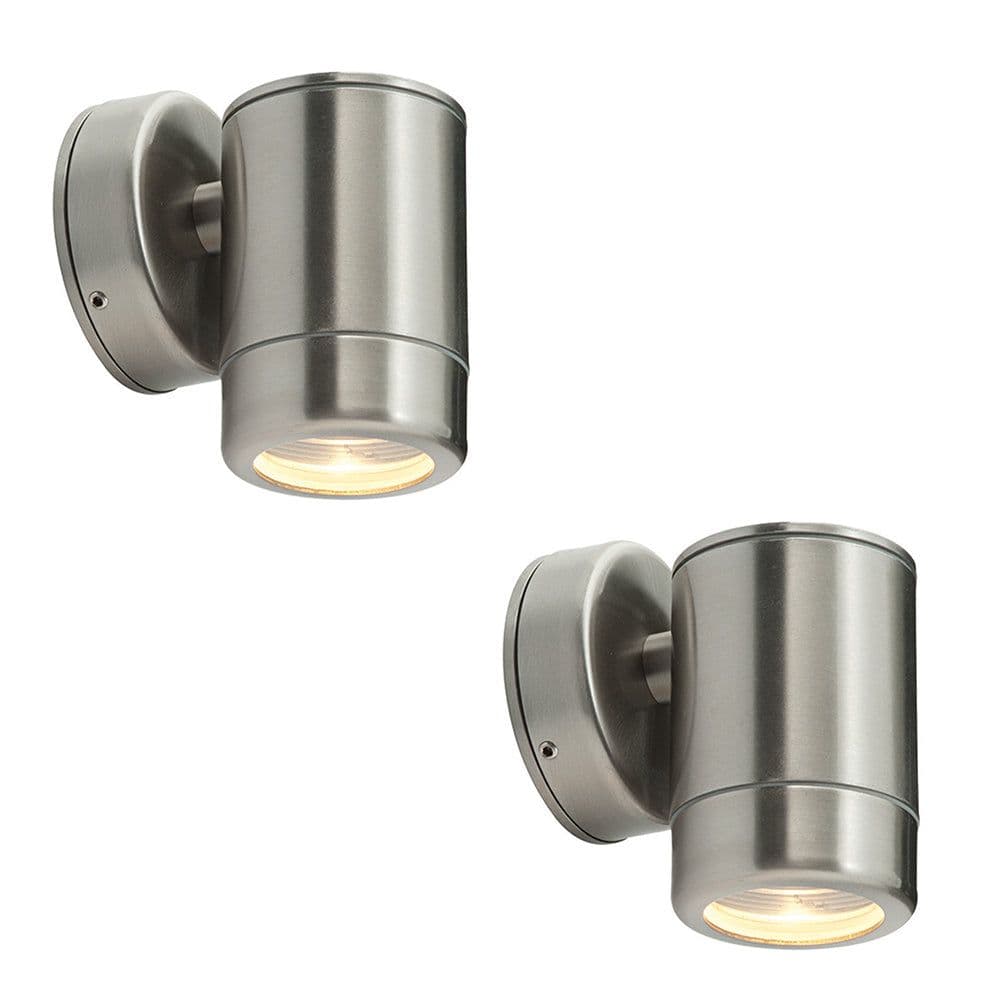 2 PACK Outdoor IP65 Wall Downlight Dimmable 7W LED GU10 Stainless Steel