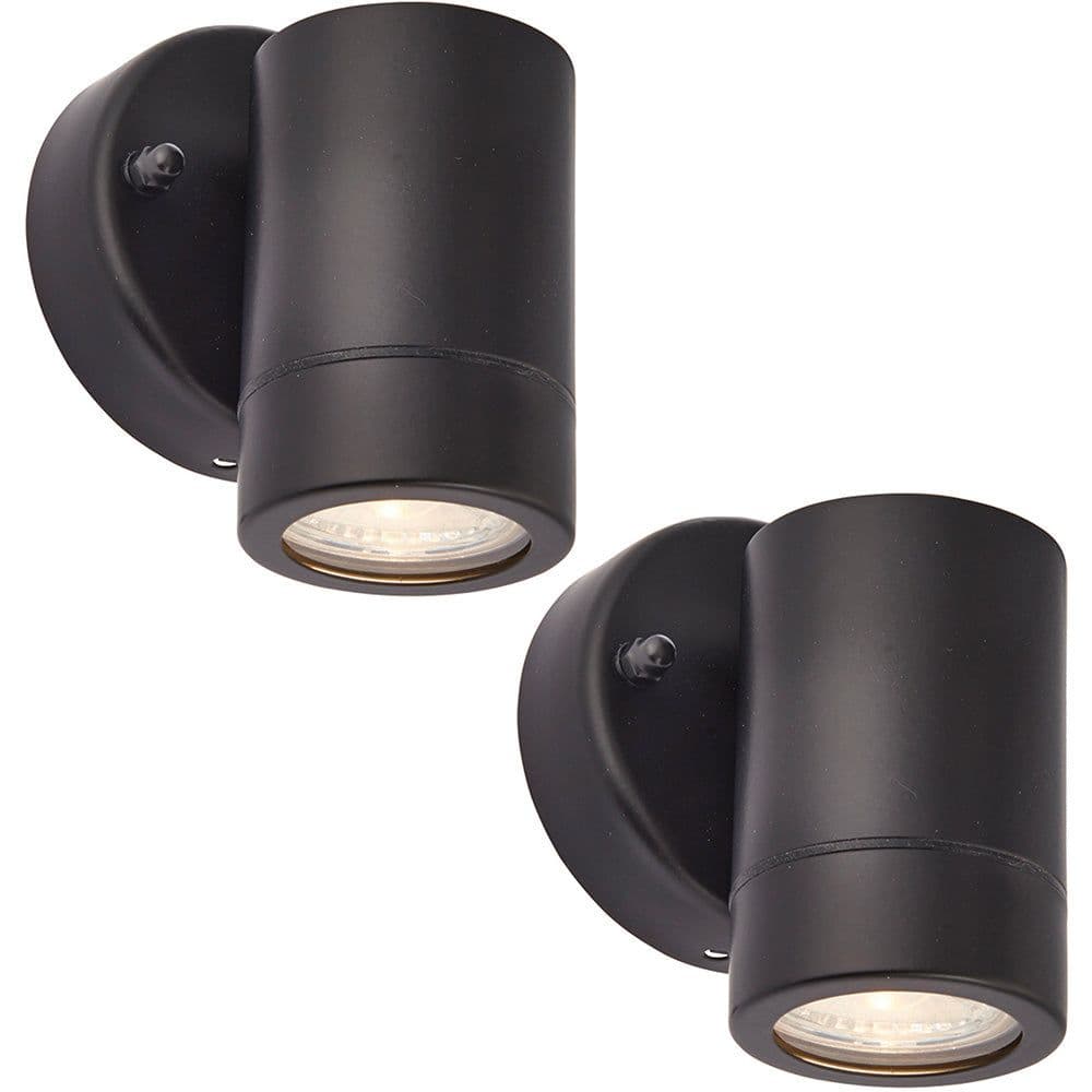 2 PACK Dimmable Outdoor IP44 Downlight 7W GU10 LED Matt & Glass