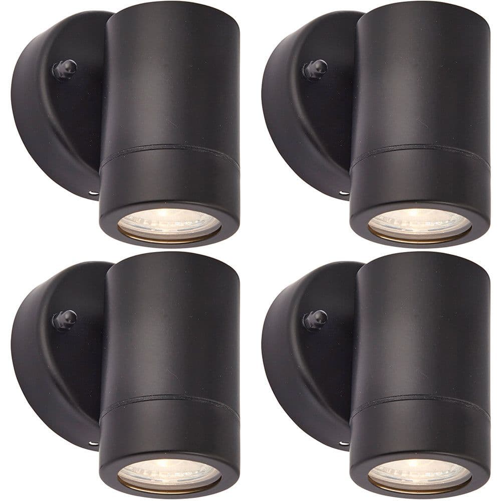 4 PACK Dimmable Outdoor IP44 Downlight 7W GU10 LED Matt & Glass