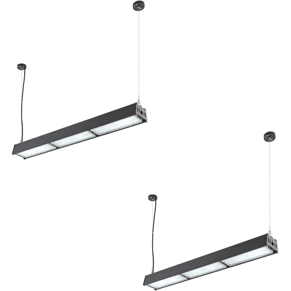 2 PACK Low Bay Warehouse Pendant Light 200W Daylight White LED Matt