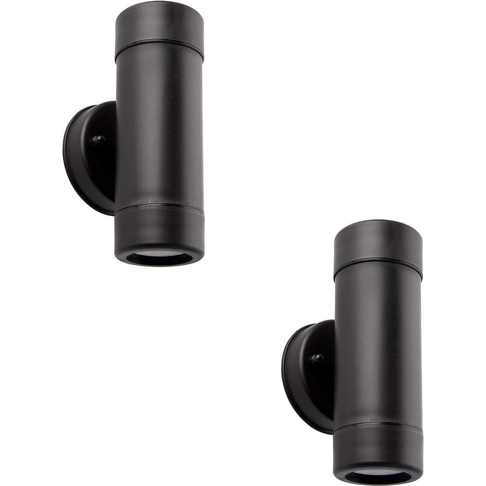 2 PACK Up & Down Twin Outdoor Downlight Dimmable 2 x 7W GU10 LED