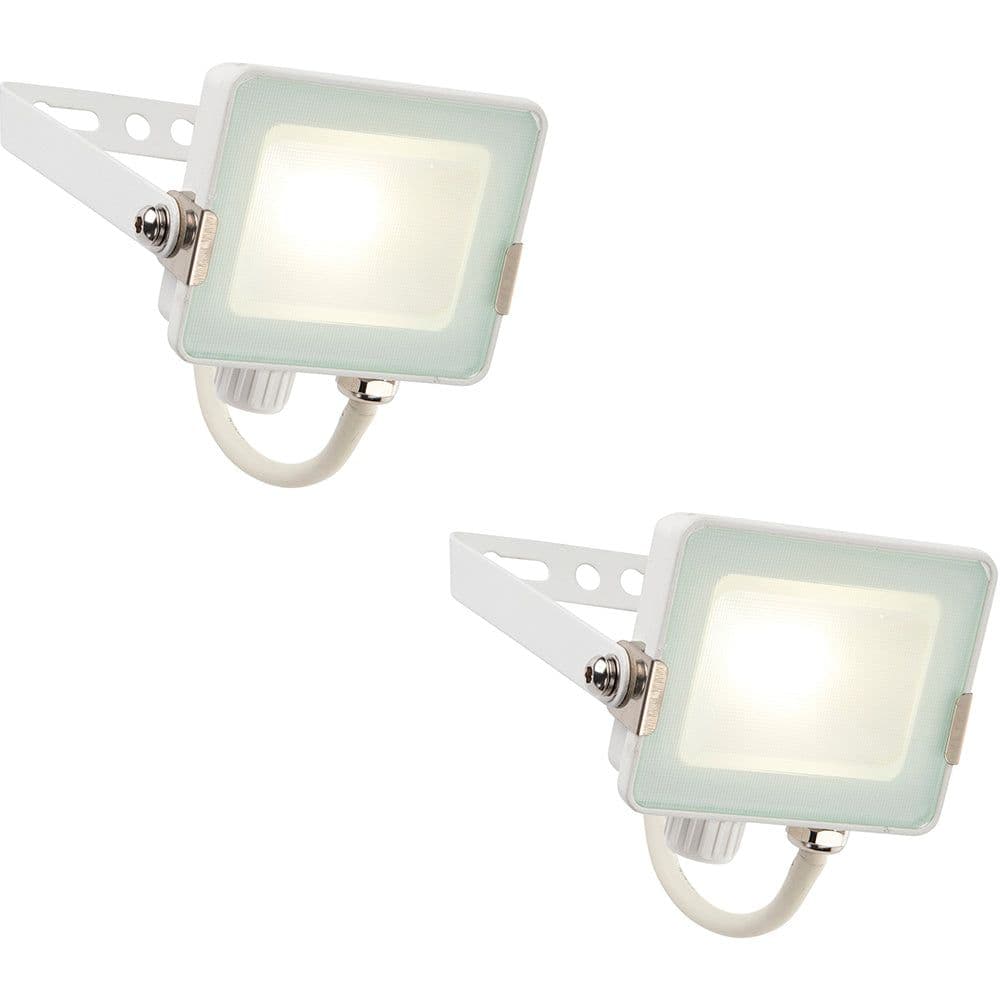 2 PACK Outdoor Waterproof LED Floodlight 10W Cool LED Matt
