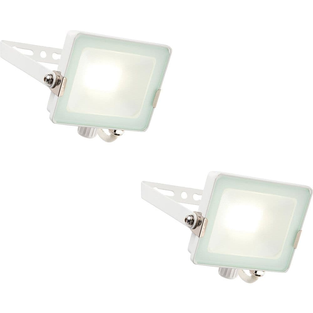 2 PACK Outdoor Waterproof LED Floodlight 20W Cool LED Matt