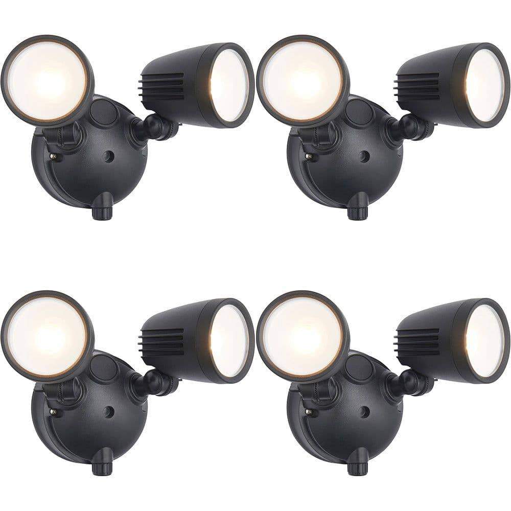 4 PACK Twin Light Outdoor Adjustable Spot Light 2 x 10W CCT LED Module