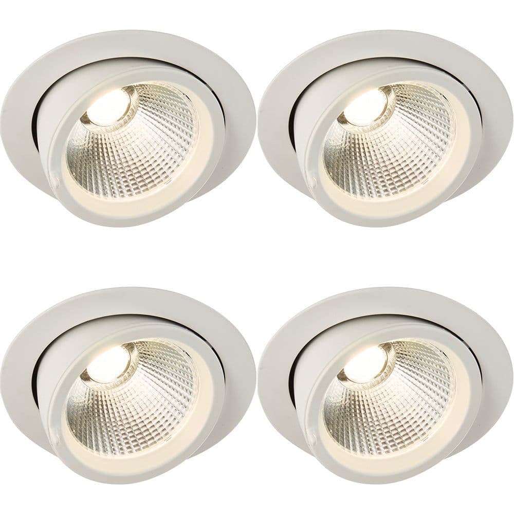 4 PACK Fully Adjustable Ceiling Downlight 36W Warm LED Matt
