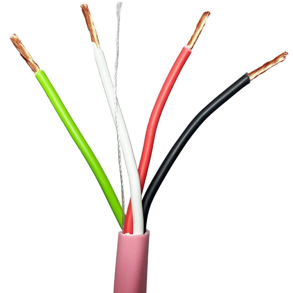 50m Low Smoke 4 Core Speaker Cable 1.5mm² OXYGEN FREE LSZH 100V