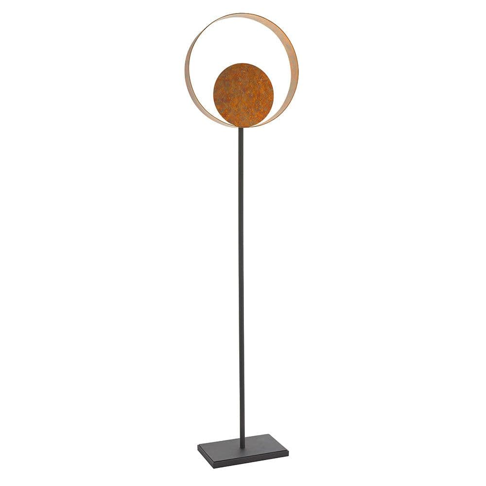 1615mm Patina Complete Standing Floor Lamp Light Dark Bronze Metalwork