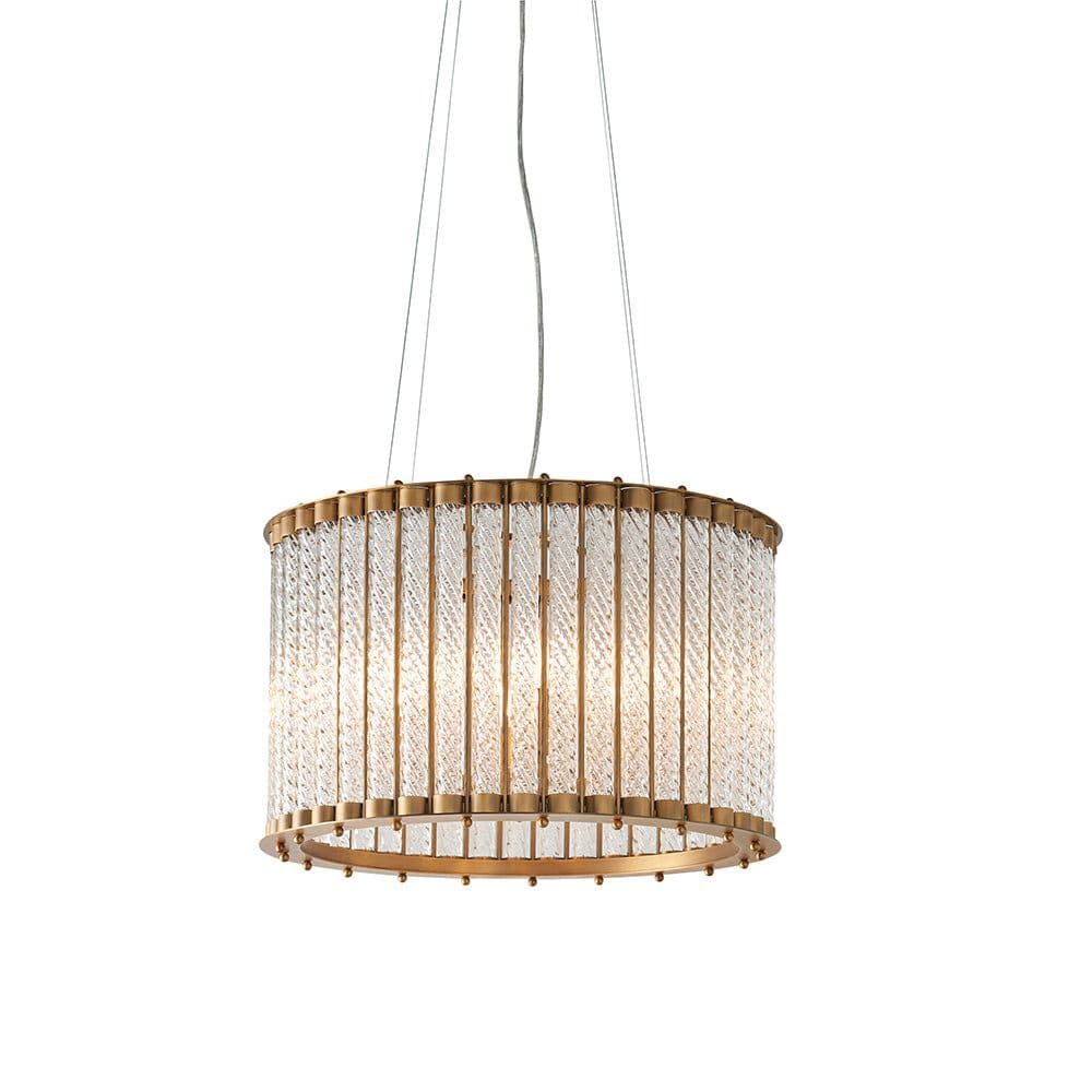 Matt Glass Tube Ceiling Chandelier Decorative Glass Rods 6 Bulb Fitting