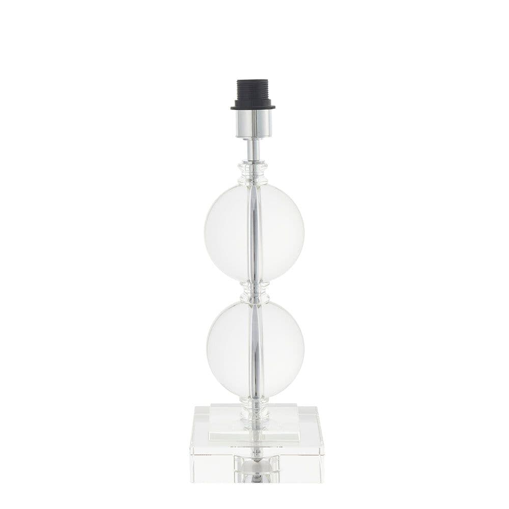 Crystal Glass Sphere Table Lamp Light Base Chrome Plated Metalwork BASE ONLY