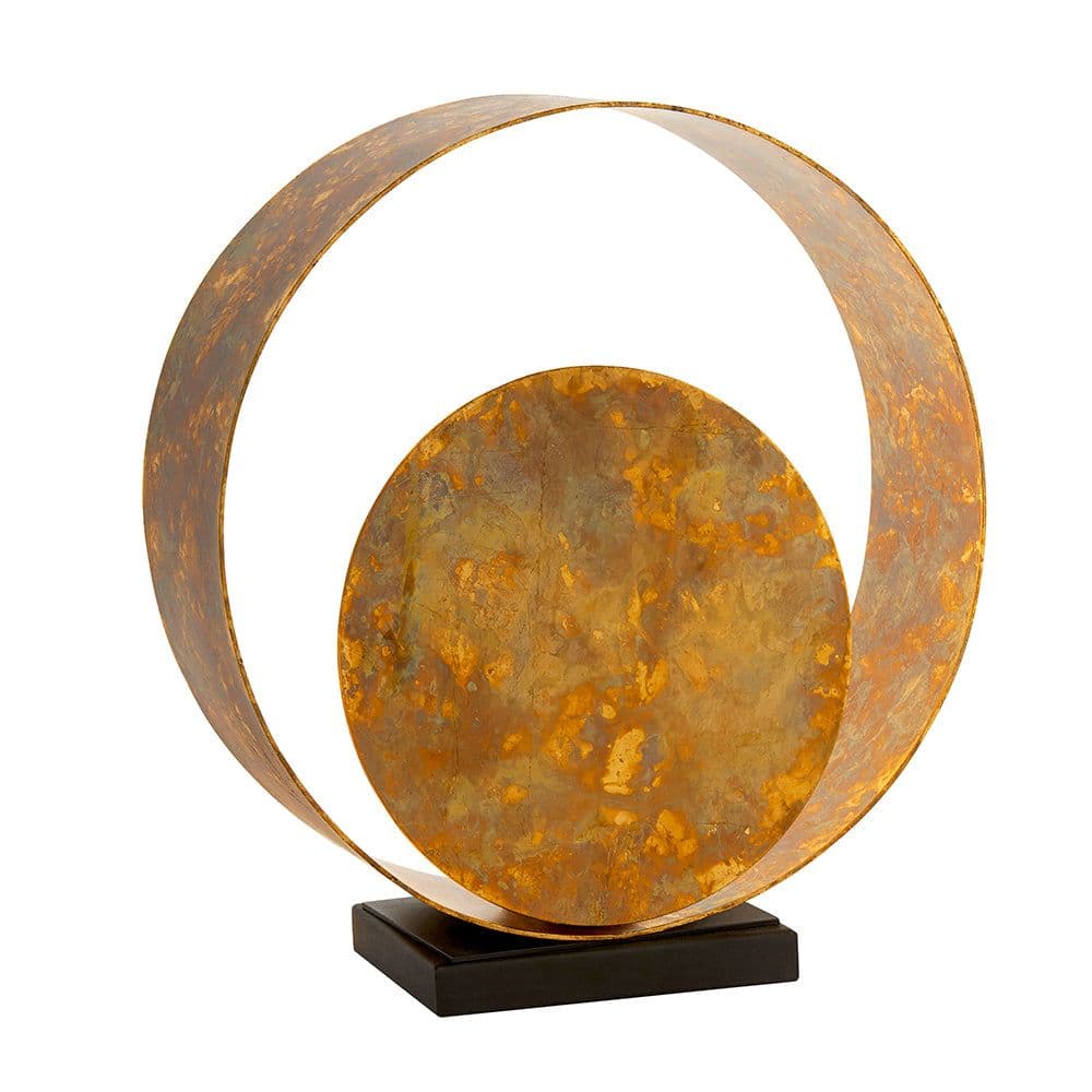 Hand Finished Patina Table Lamp Light Dark Bronze Base Inline Switch