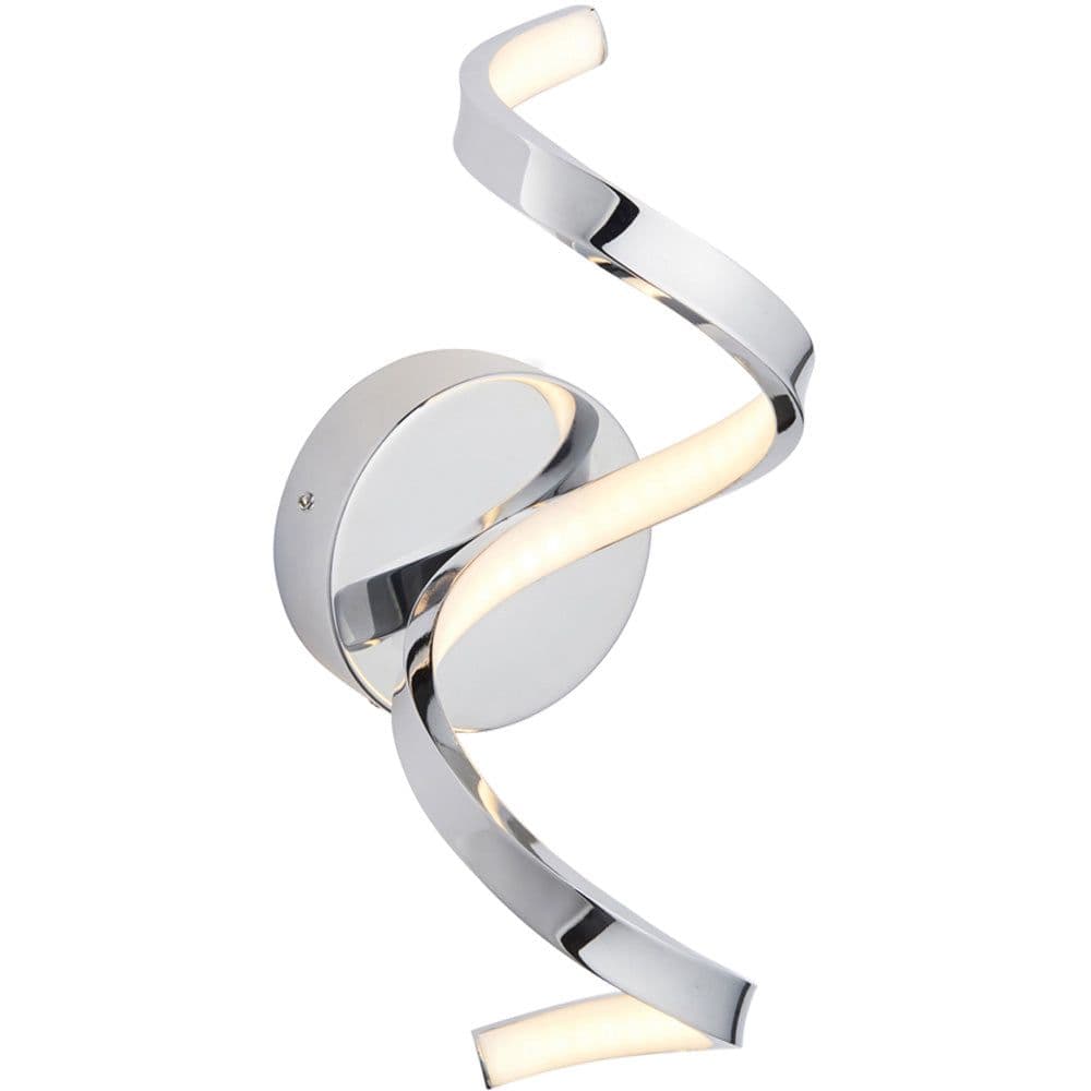 Bathroom Wall Light Fitting Chrome Plate & Diffuser Warm LED