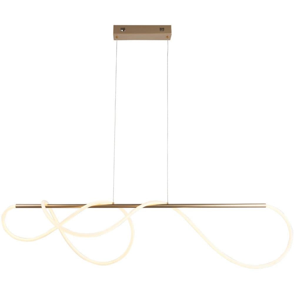 Satin Modern Linear Ceiling Pendant Light Integrated LED Tape Module