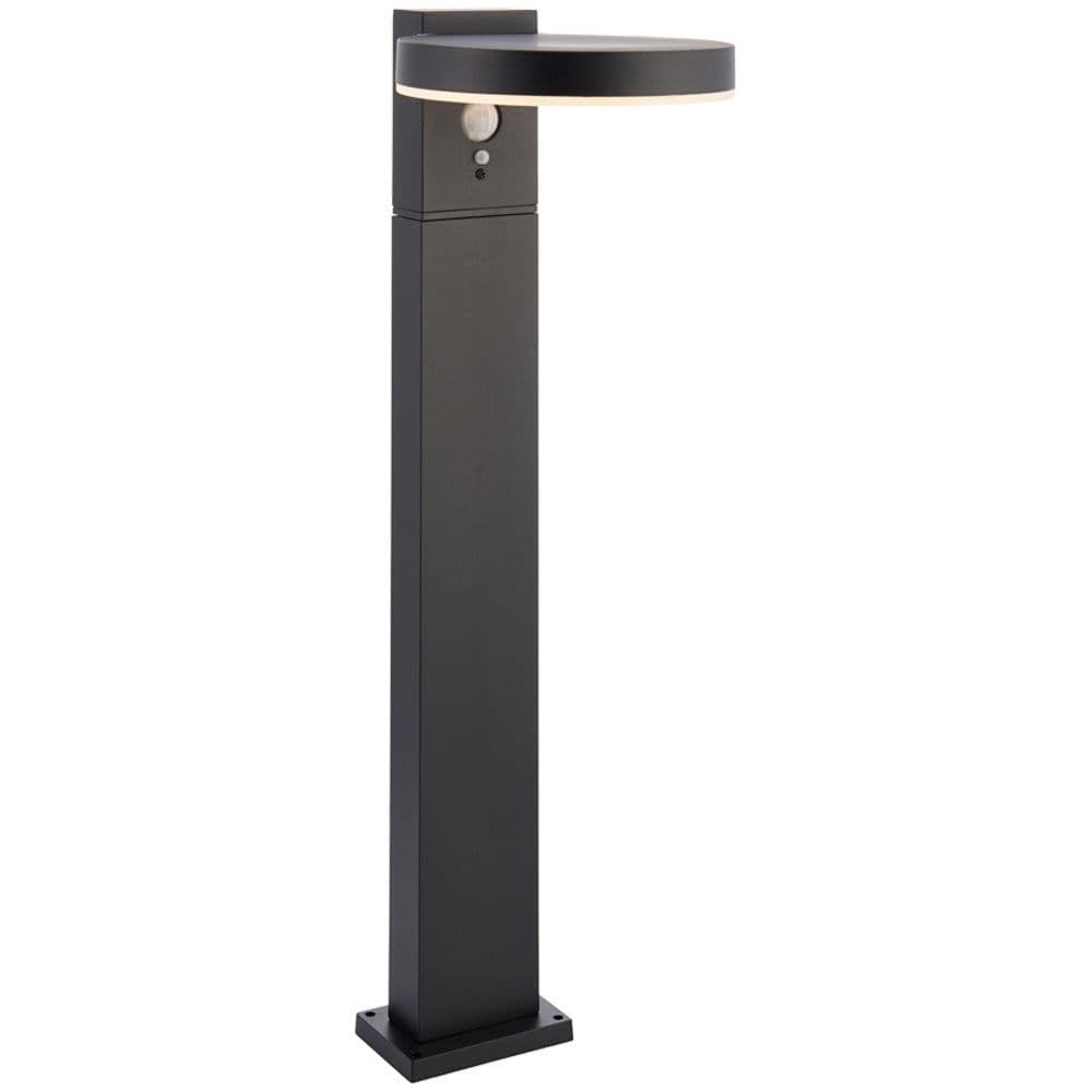500mm Outdoor Bollard Post Light PIR Sensor Textured & White Diffuser