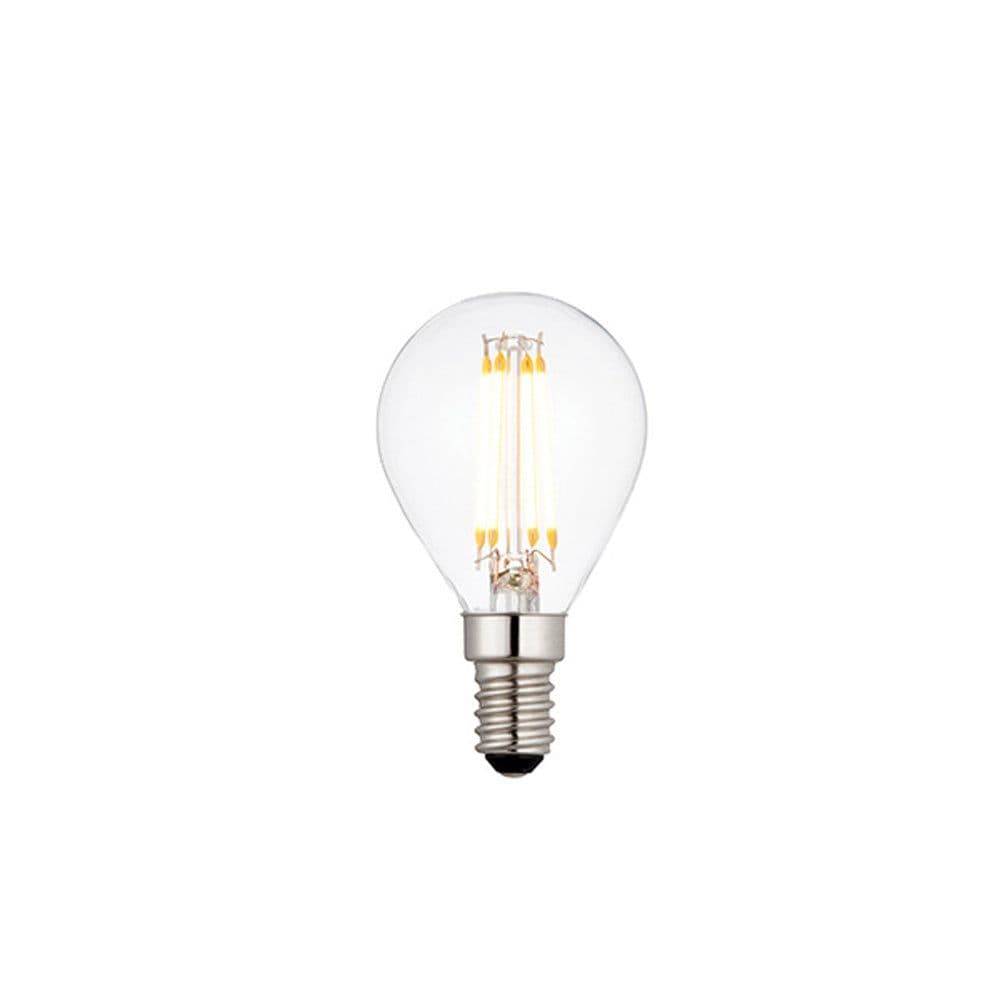 LED Filament Lamp Bulb 4W Golf Shaped E14 LED Clear Glass 2700k Warm