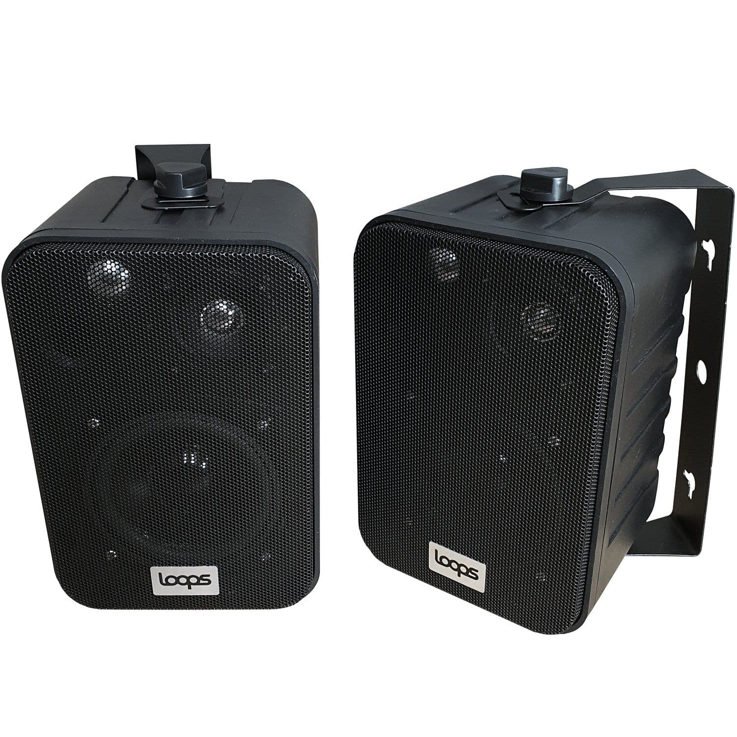 2x Pair 4" 2 Way Stereo Speakers 70W 8 Ohm Wall Mounted Background Music