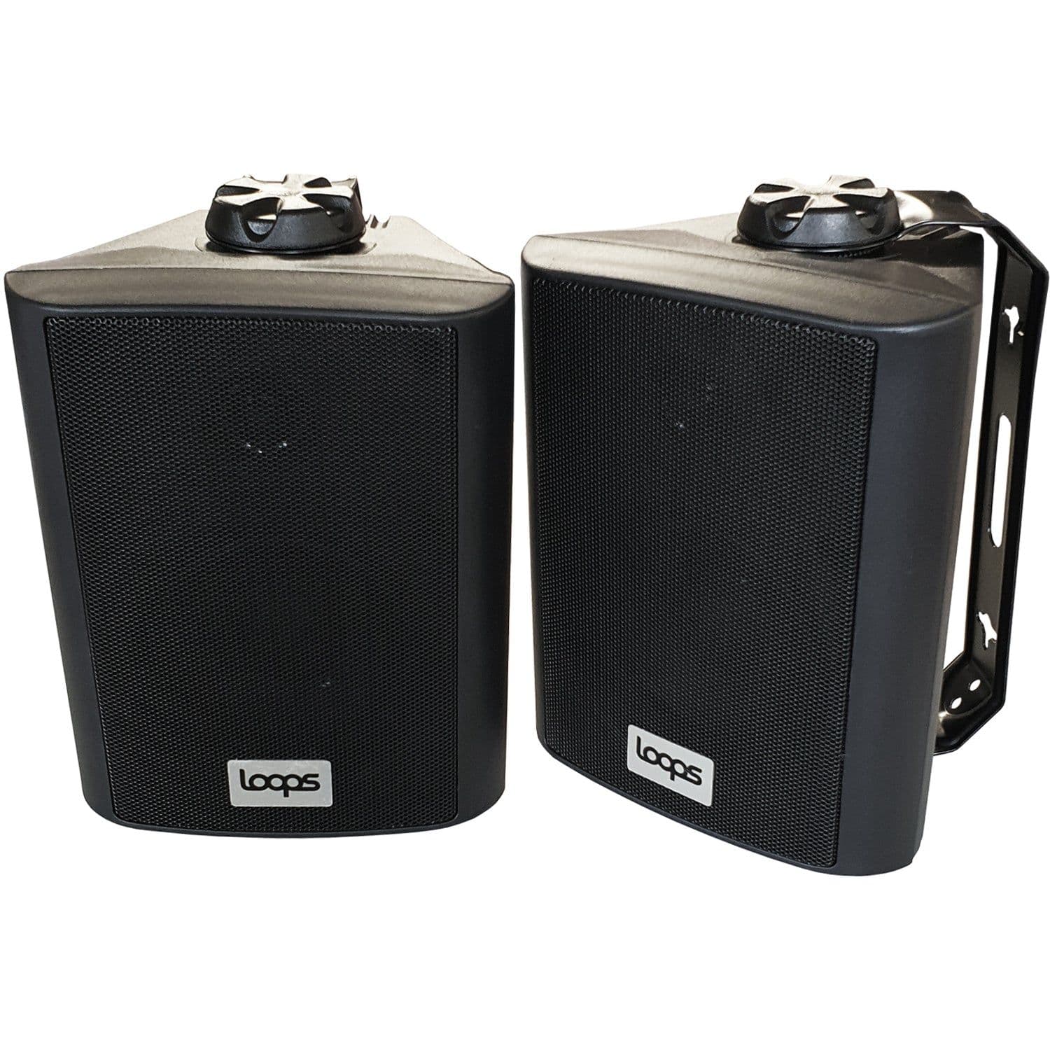 2x Pair 4" Outdoor Rated Stereo Wall Speakers 70W 8 Ohm IP55 Weatherproof
