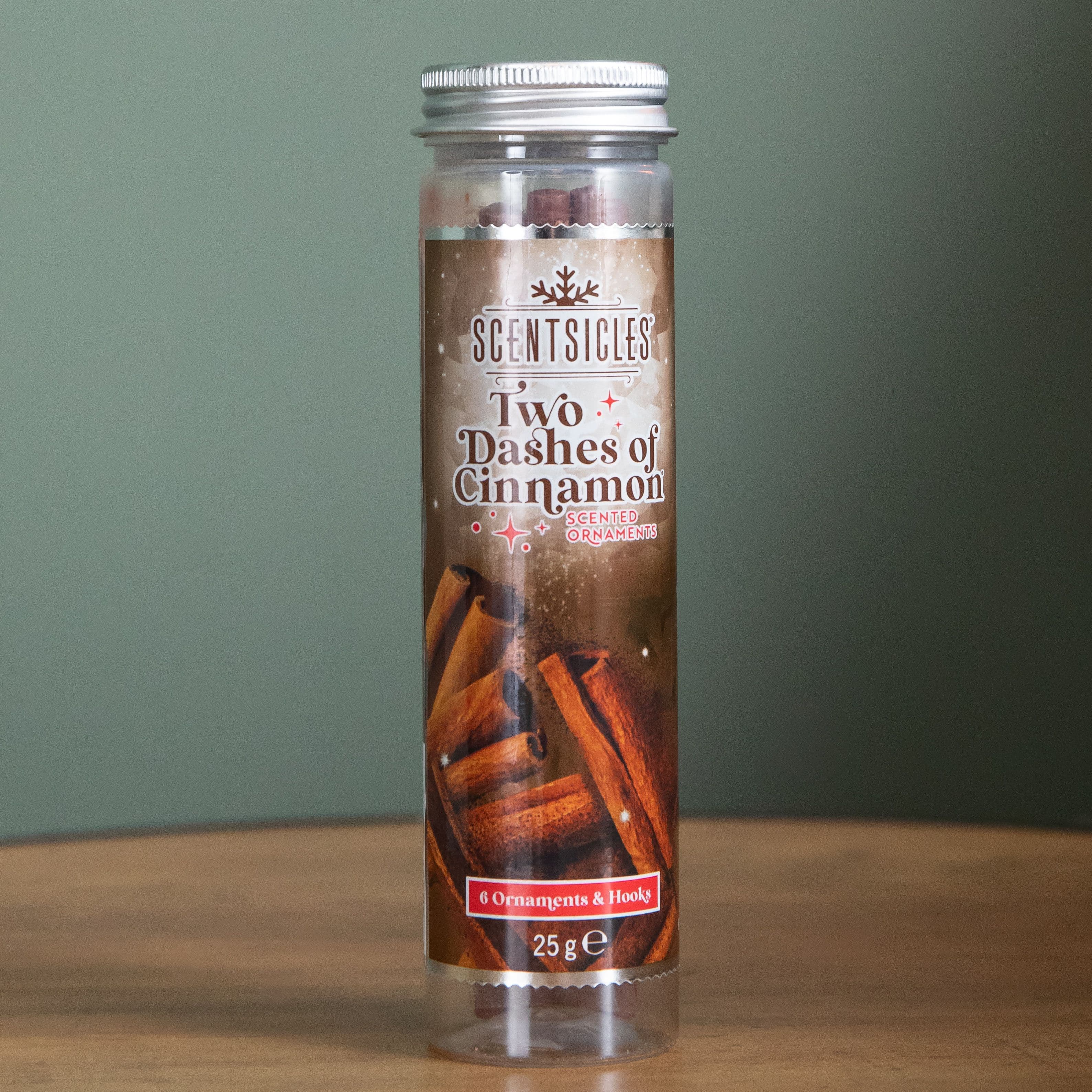 6 Scentsicles Scented Hanging Ornaments Sticks - Two Dashes of Cinnamon
