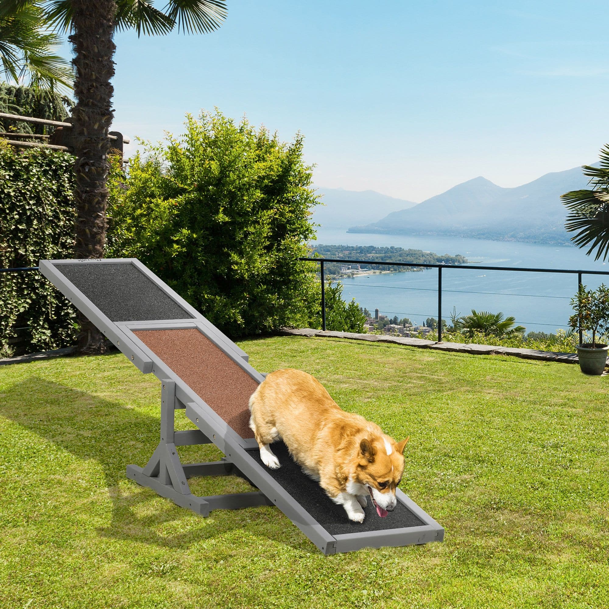 Wooden Pet Seesaw for Big Dogs, Agility Training Equipment for Dogs