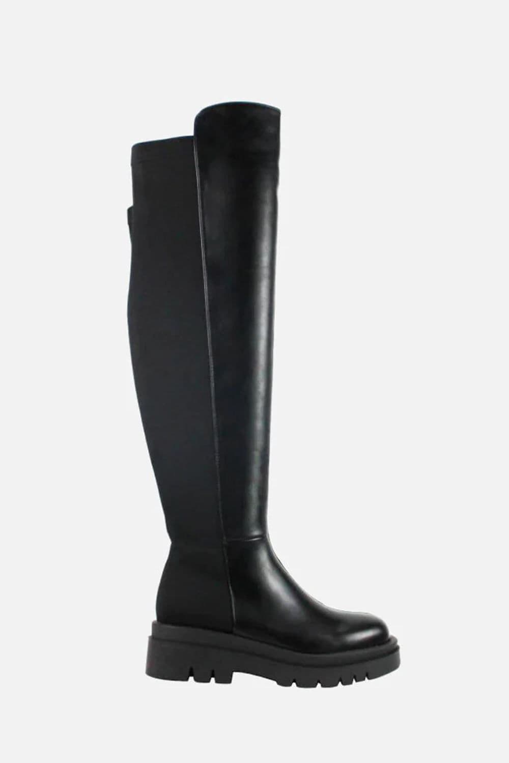 Gallious Chunky Sole Knee High Boots