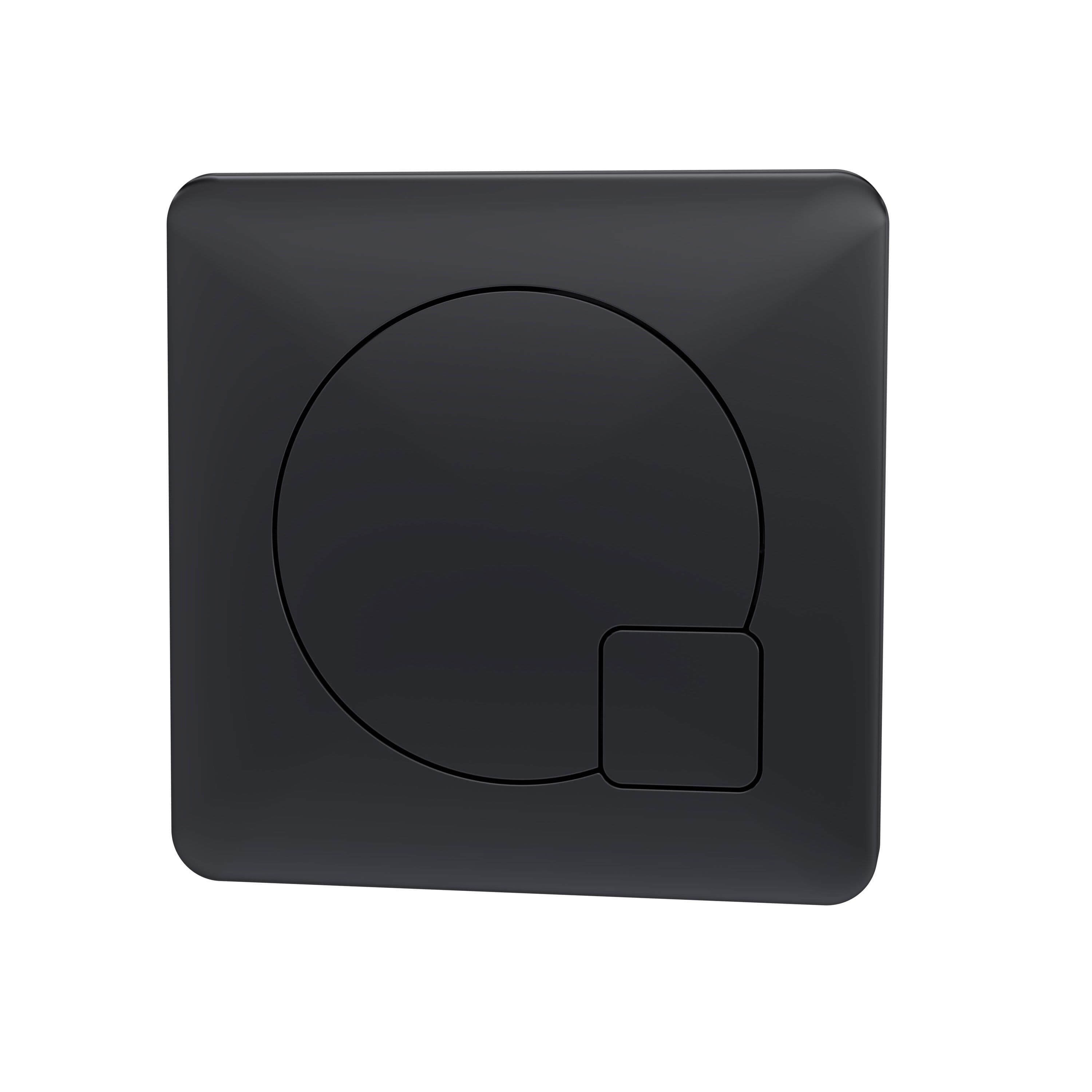 Square Dual Flush Push Button Matt 70mm