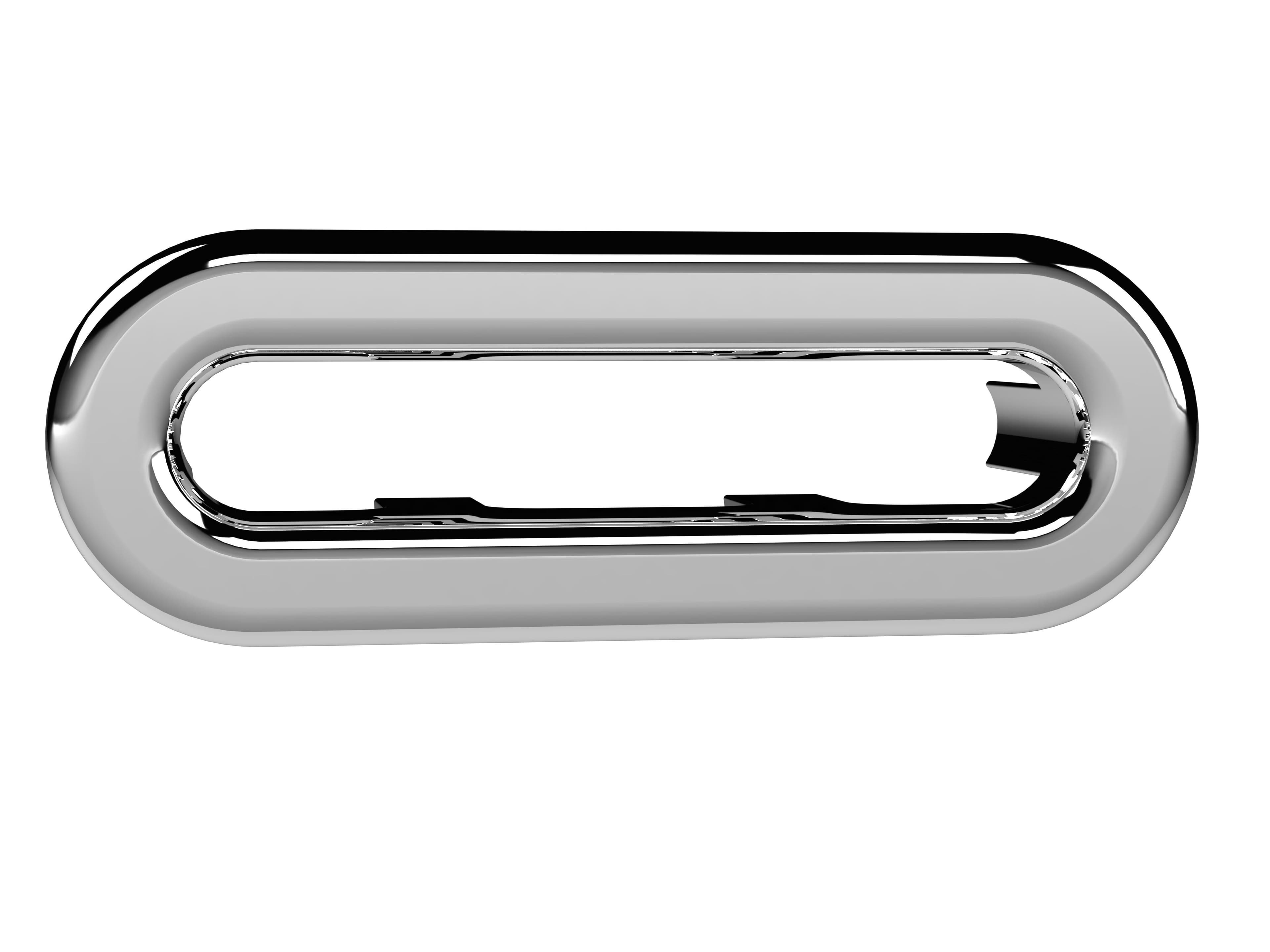 Traditional Oval Overflow Cover Chrome 50mm x 26mm