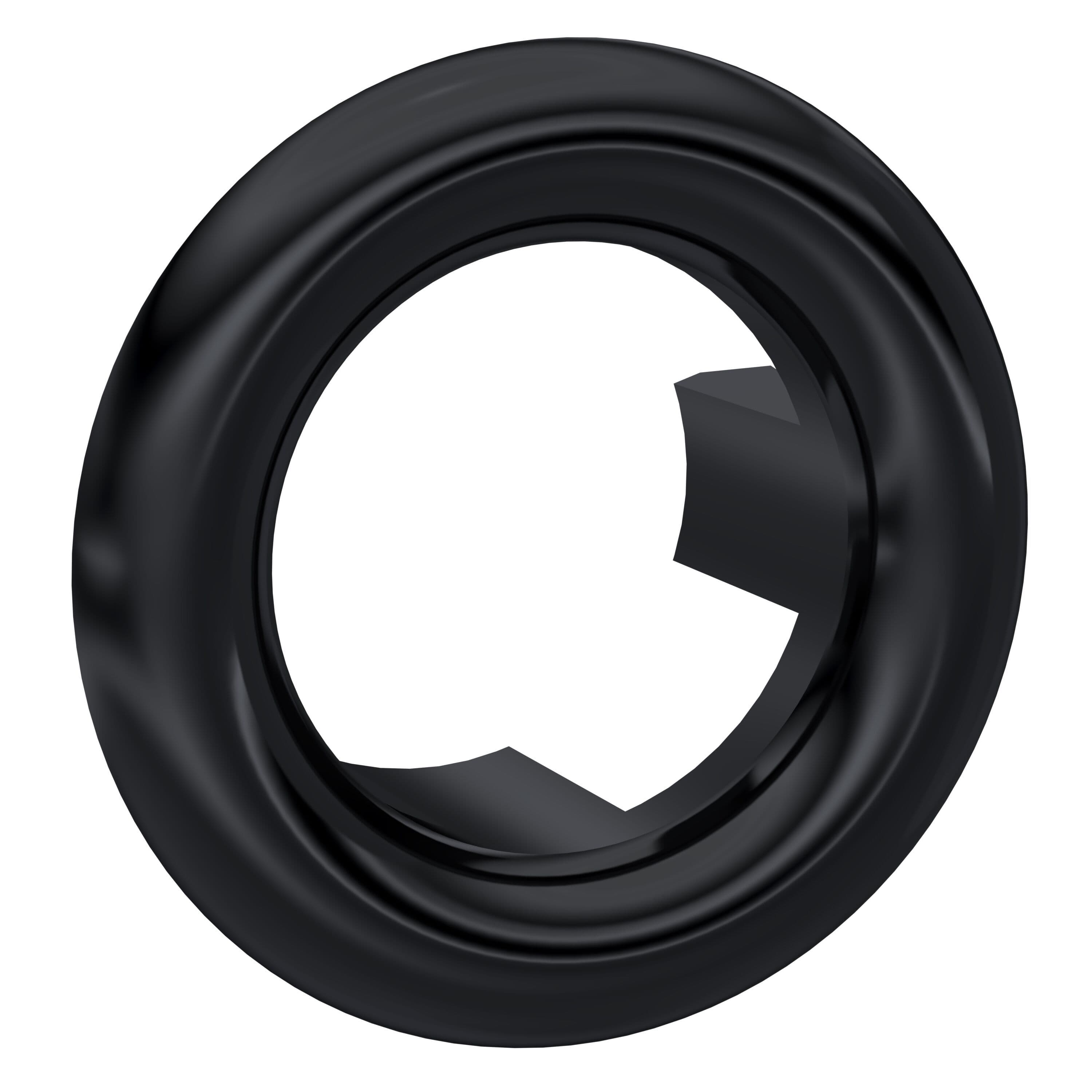 Modern Round Basin Overflow Cover Matt 18.5mm