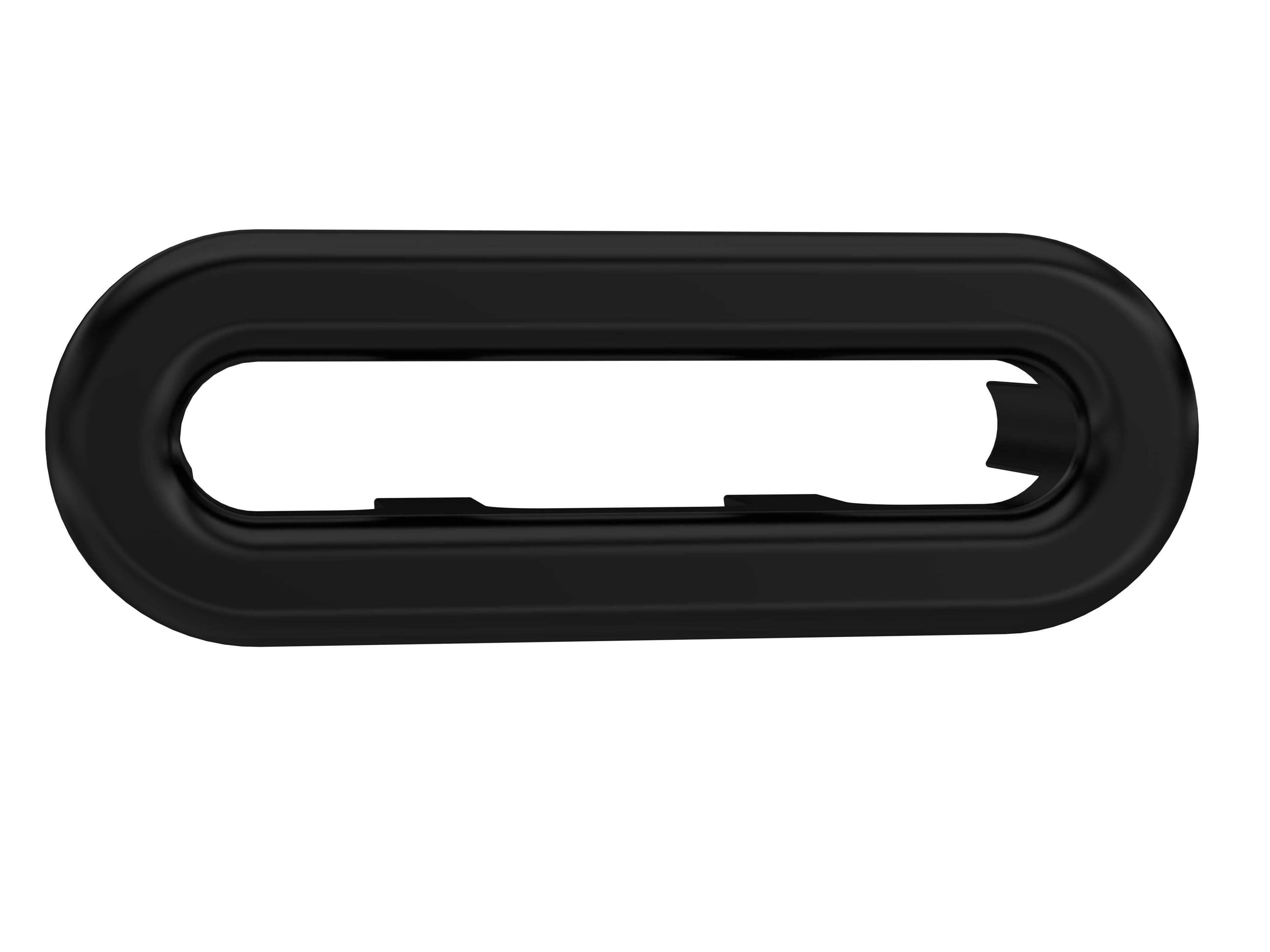 Traditional Oval Overflow Cover Matt 50mm x 26mm