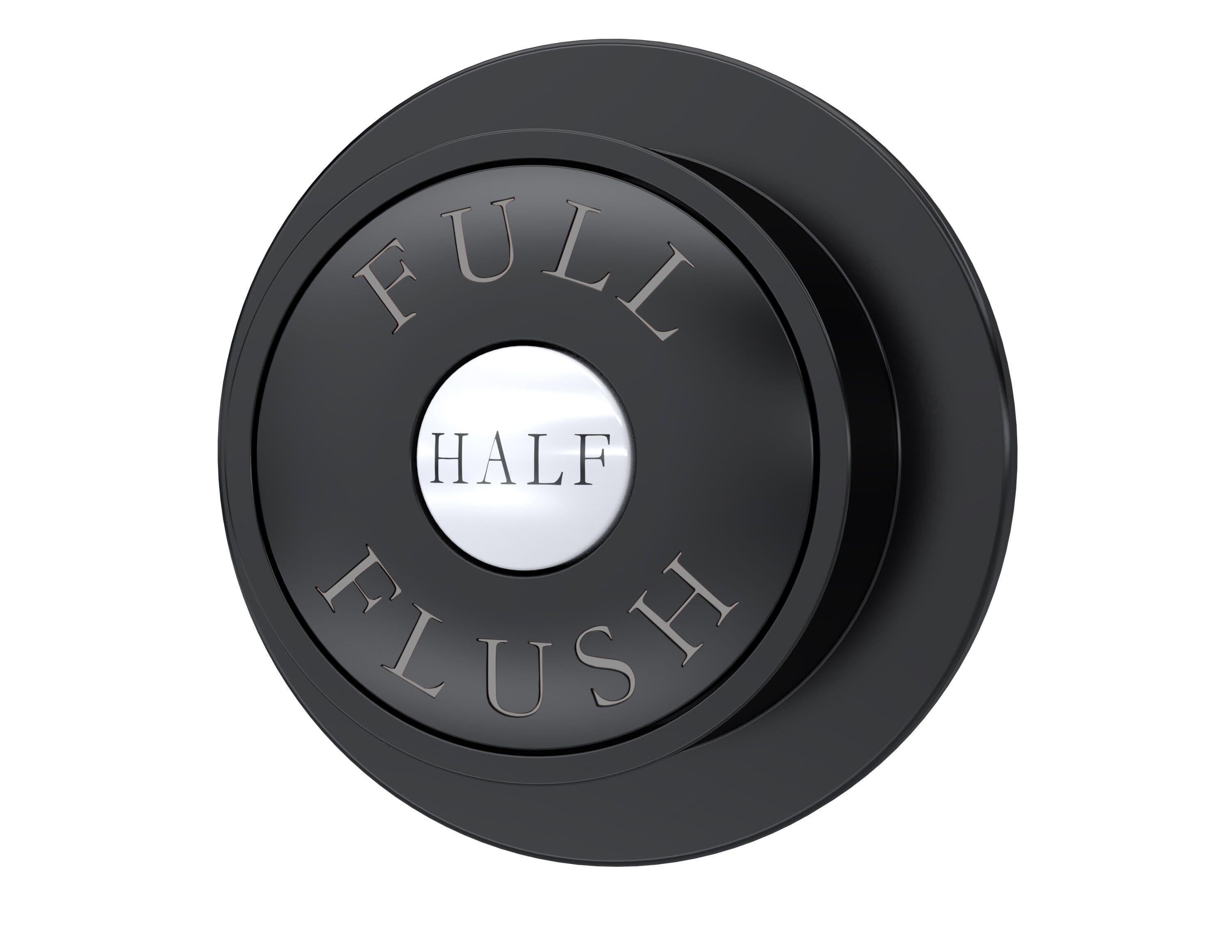 Traditional Dual Flush Push Button Matt 72mm